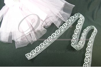 Non Stretch Lace- SILVER - 2.5 cm -1m length